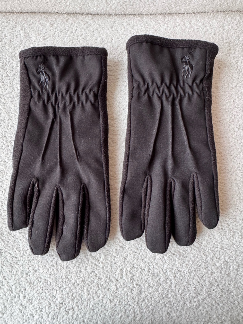 Ralph Lauren Black Men's Soft Fleece Gloves